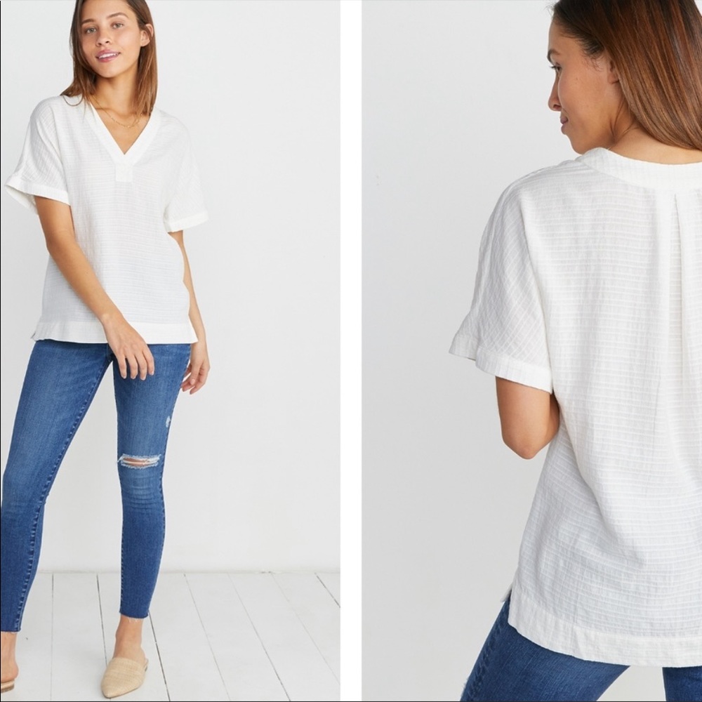 Marine layer Bali tunic in shadow stripe size M